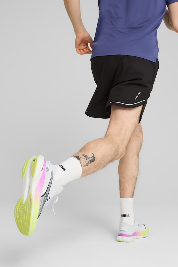 ULTRAWEAVE 5" Running Shorts Men, PUMA Black-Glowing Red, extralarge